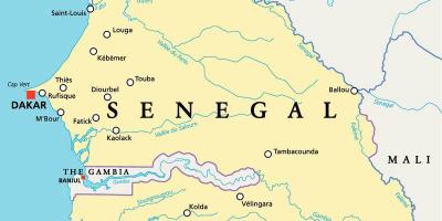 세네갈강 아프리카 지도