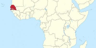 세네갈의 지도아프리카